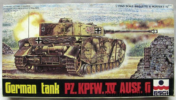 ESCI 1/72 Panzer IV Ausf G, 8058 plastic model kit
